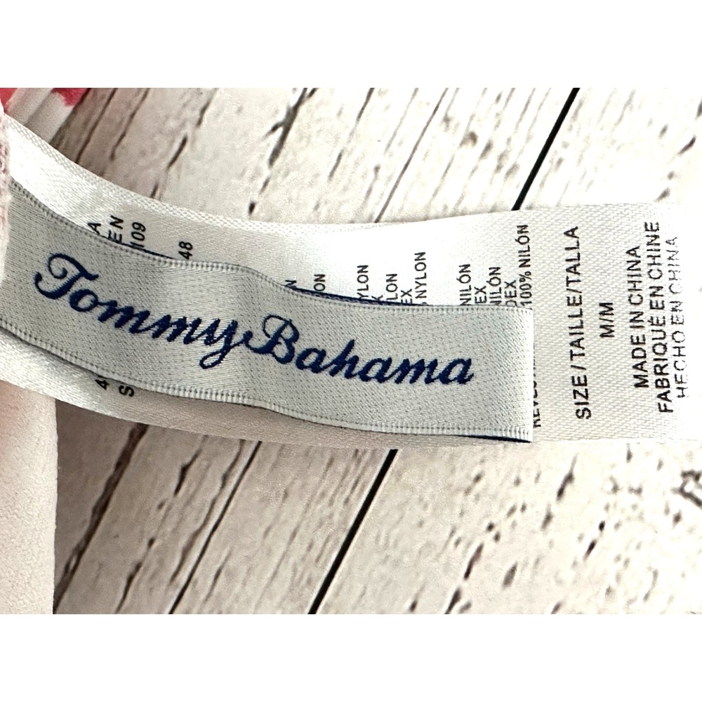 Tommy Bahama Women's Tankini Top Size M Pink White Swimsuit Top - Picture 3 of 16